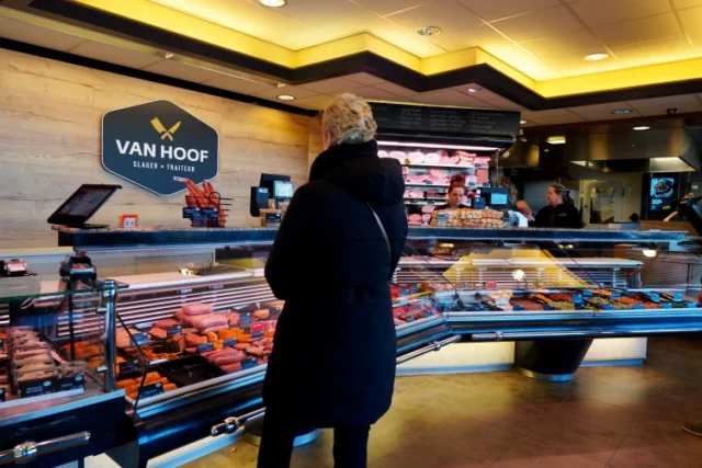 Binnenzijde Slagerij van Hoof Woensel Eindhoven