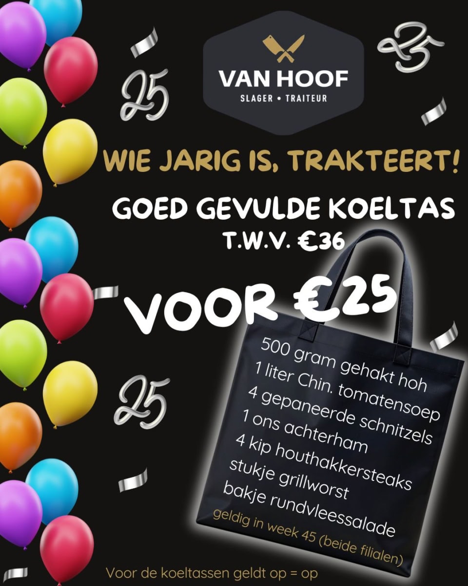 Slagerij aanbieding Jubileumaanbieding week 45