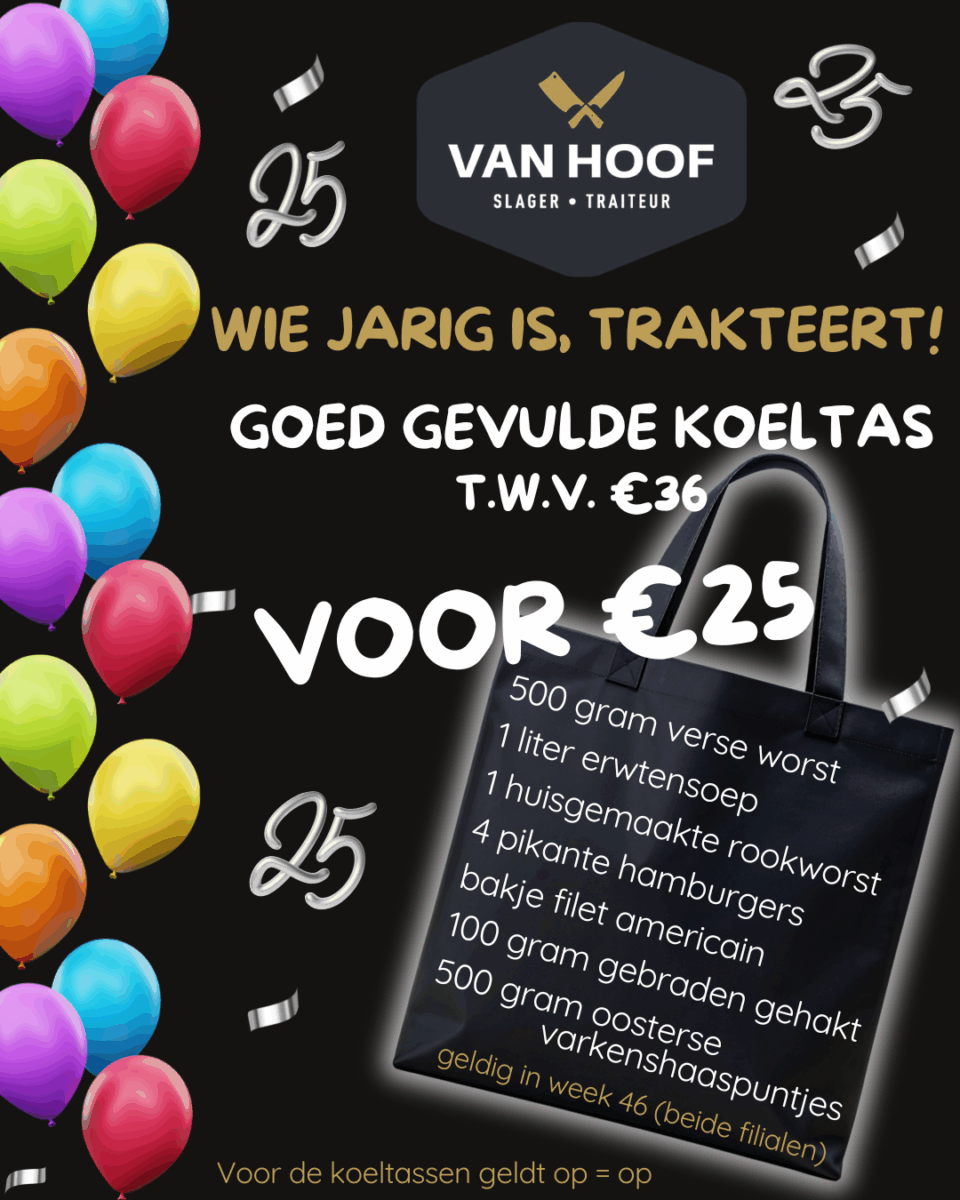 Slagerij aanbieding Jubileumaanbieding week 46